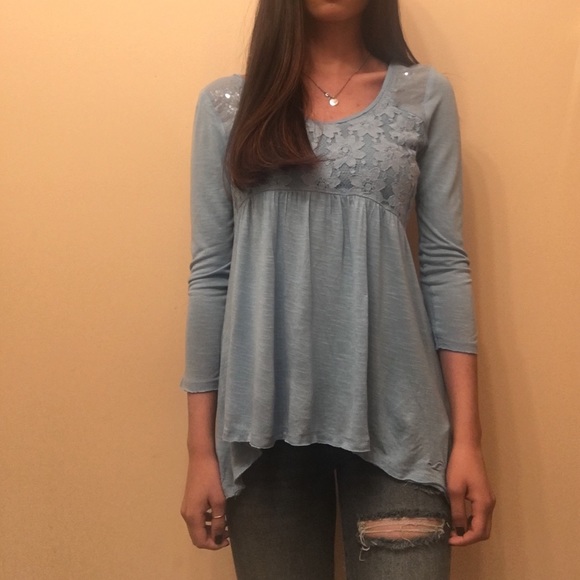 hollister babydoll top